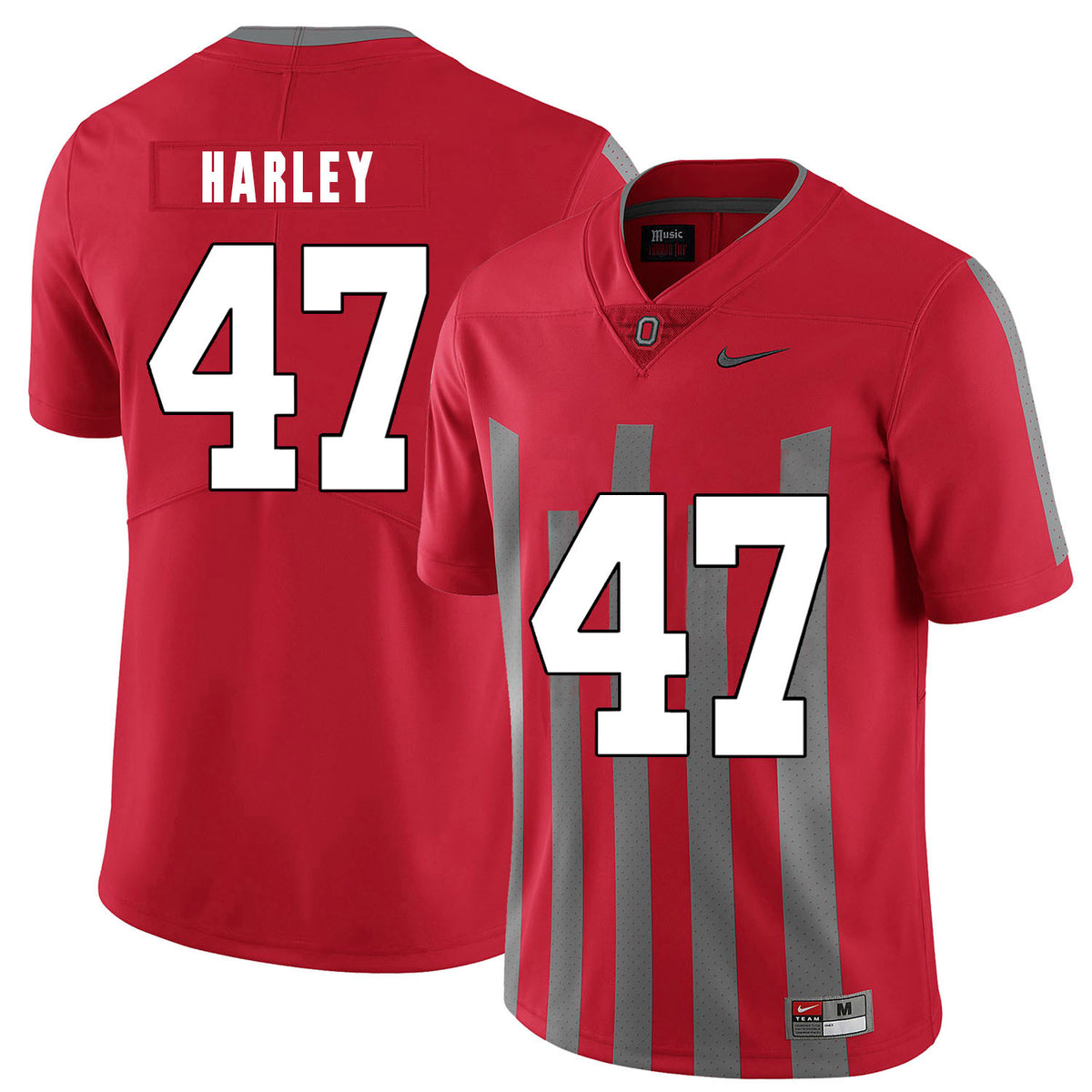 Chic Harley Ohio State Buckeyes red Elite jersey
