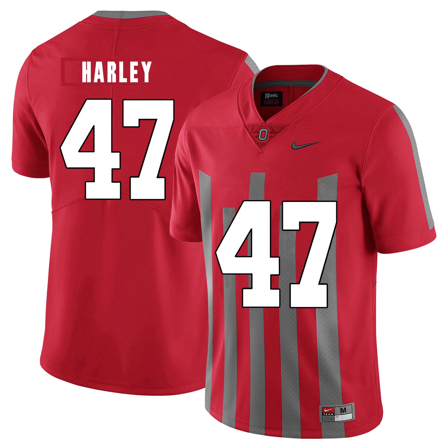 Chic Harley Ohio State Buckeyes red Elite jersey