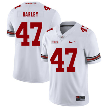 Chic Harley Ohio State Buckeyes white jersey