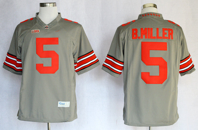 B.Miller Ohio State Buckeyes grey Limited jersey