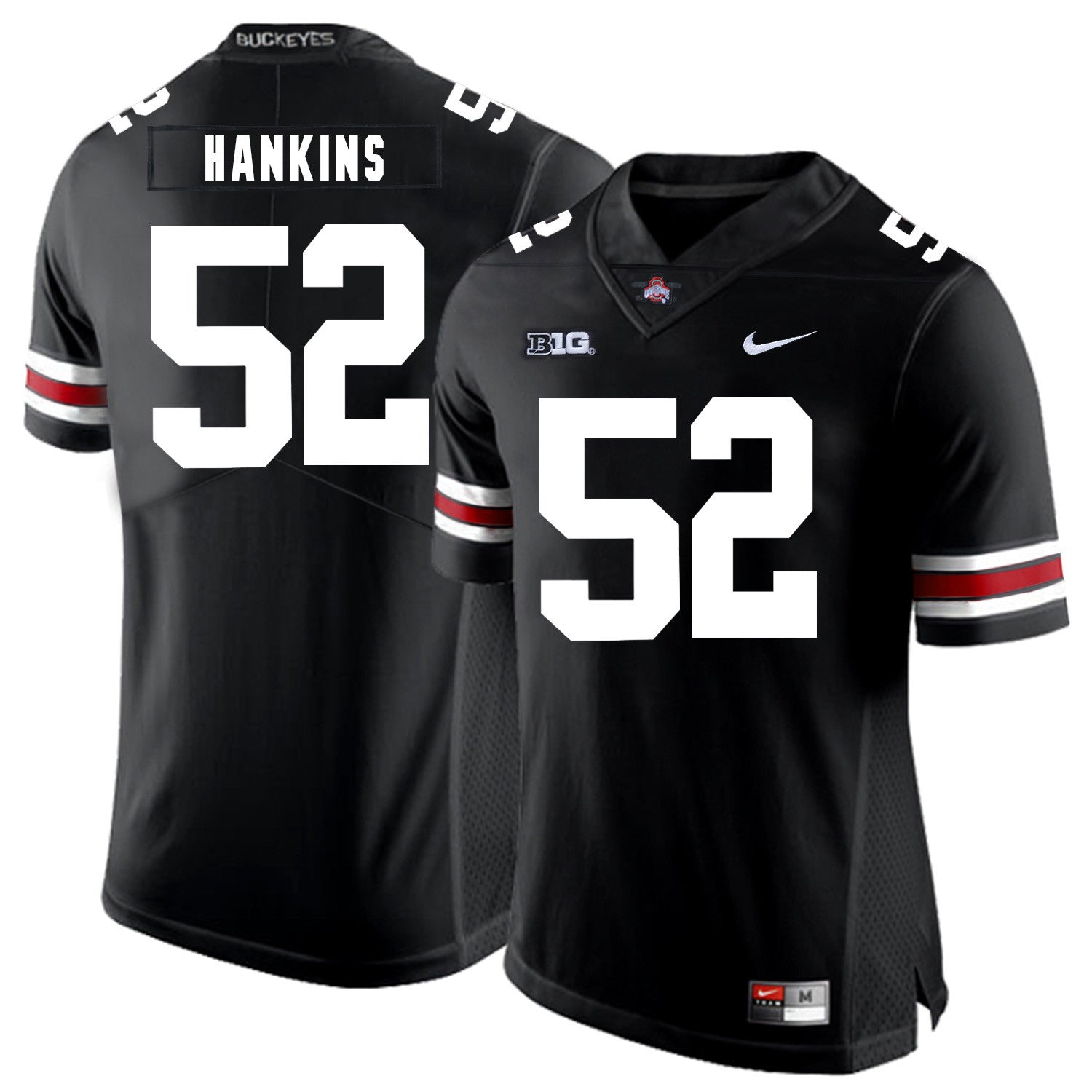 Johnathan Hankins Ohio State Buckeyes black jersey