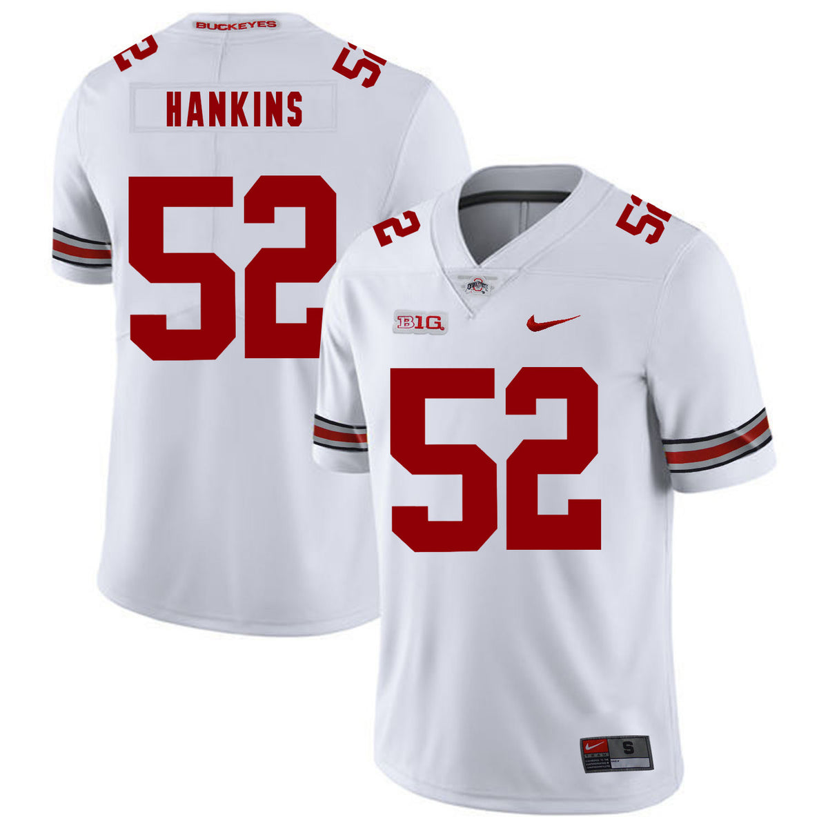 Johnathan Hankins Ohio State Buckeyes white jersey