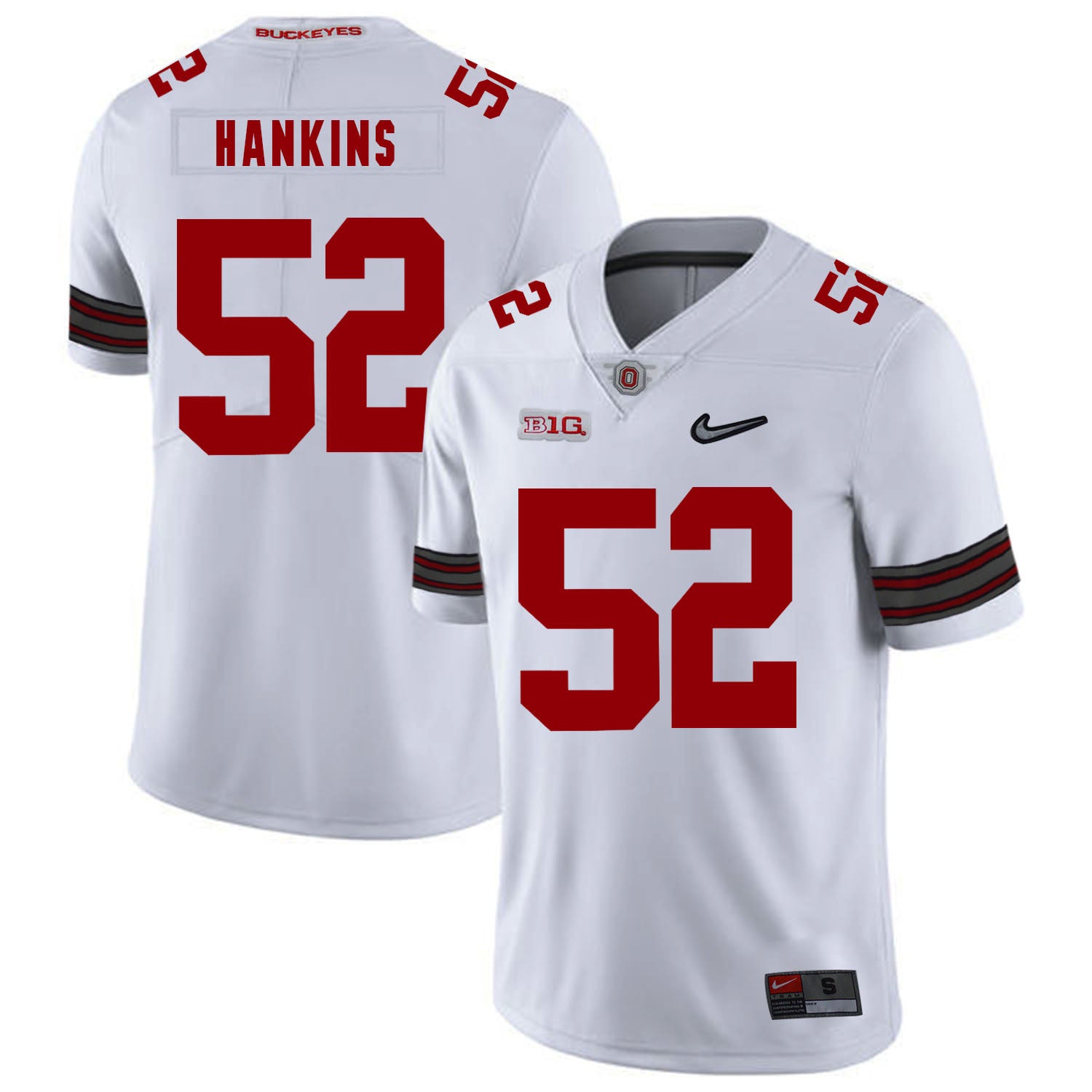 Johnathan Hankins Ohio State Buckeyes white jersey
