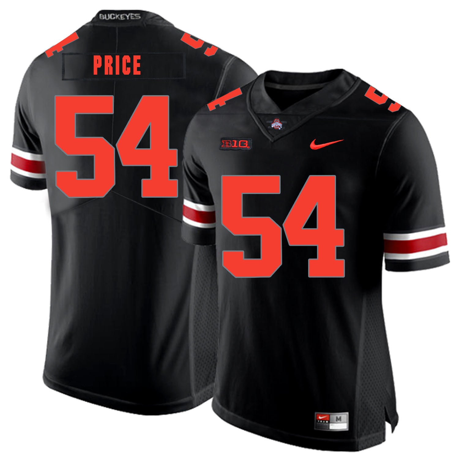 Billy Price Ohio State Buckeyes black Shadow jersey