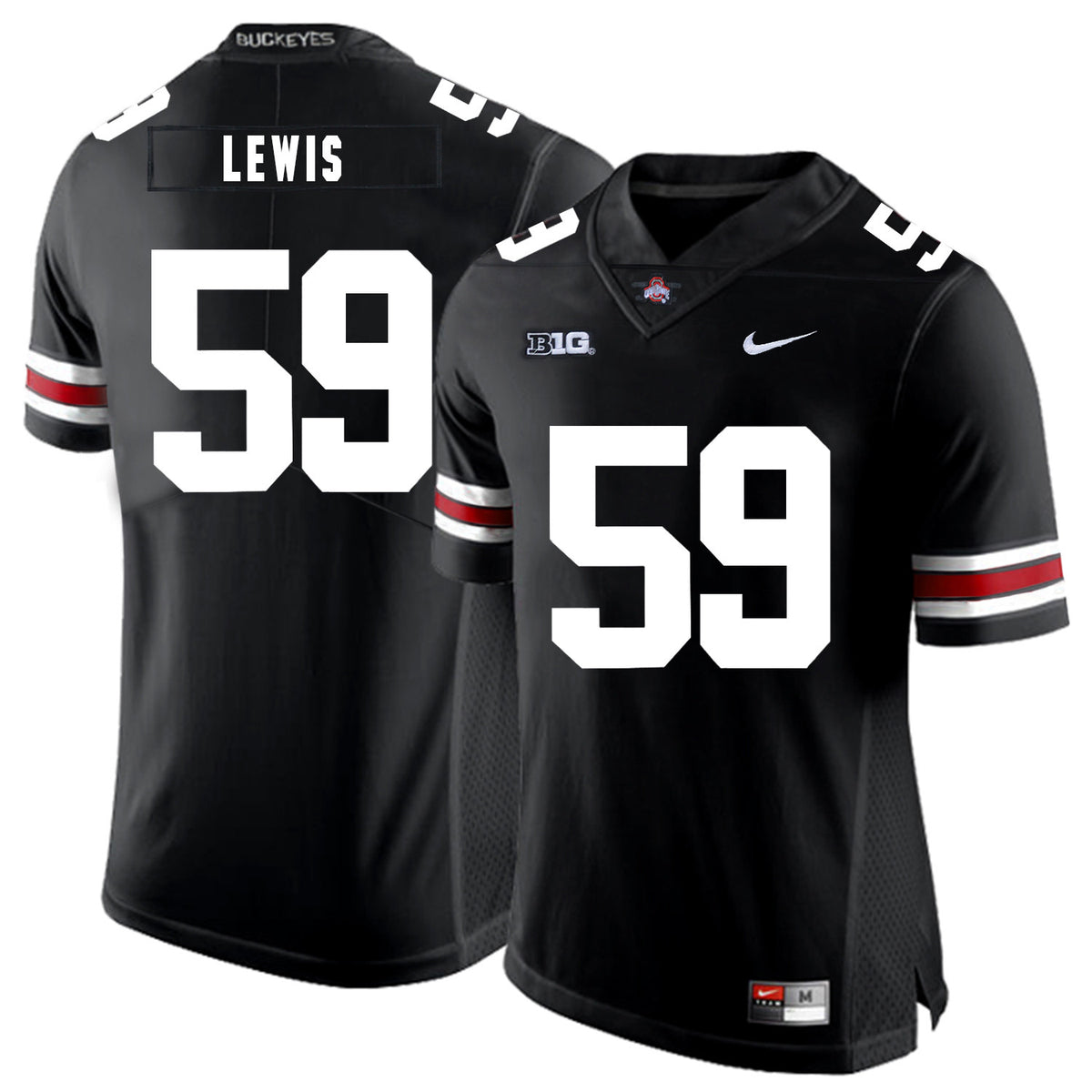 Tyquan Lewis Ohio State Buckeyes black jersey