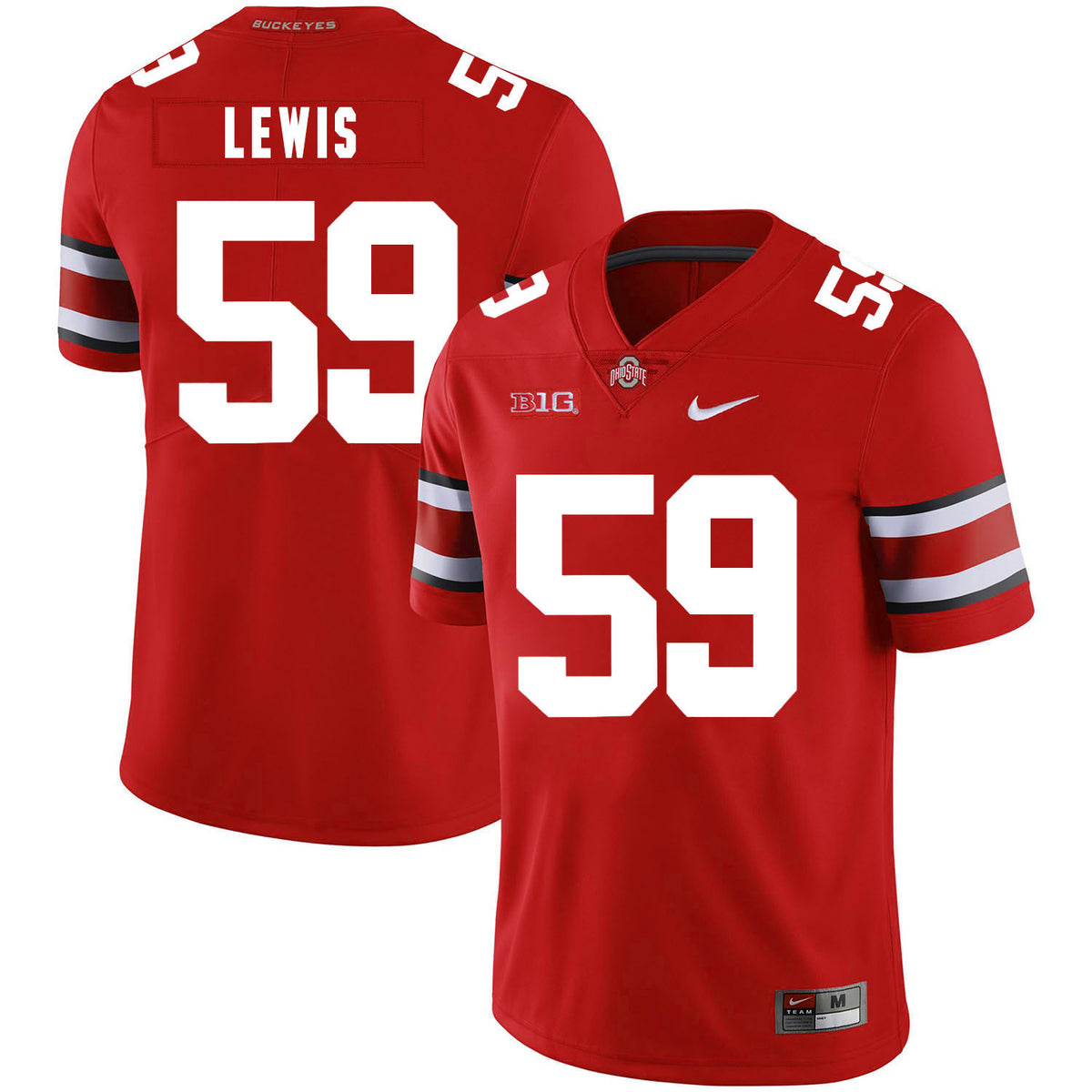 Tyquan Lewis Ohio State Buckeyes red jersey