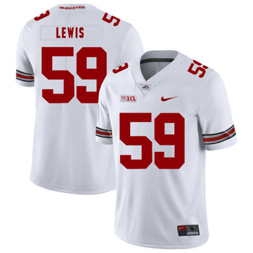 Tyquan Lewis Ohio State Buckeyes white jersey