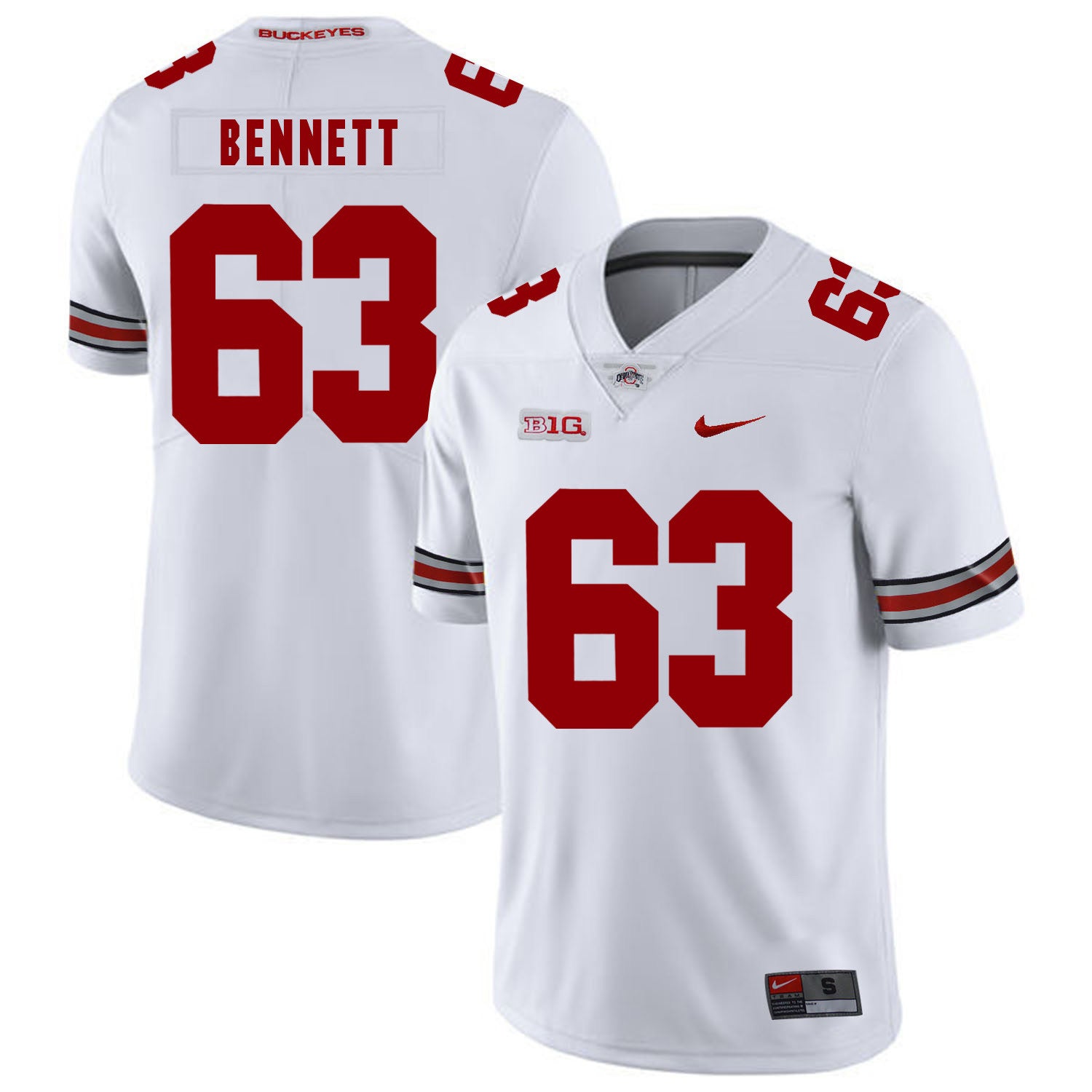 Michael Bennett IV Ohio State Buckeyes white jersey