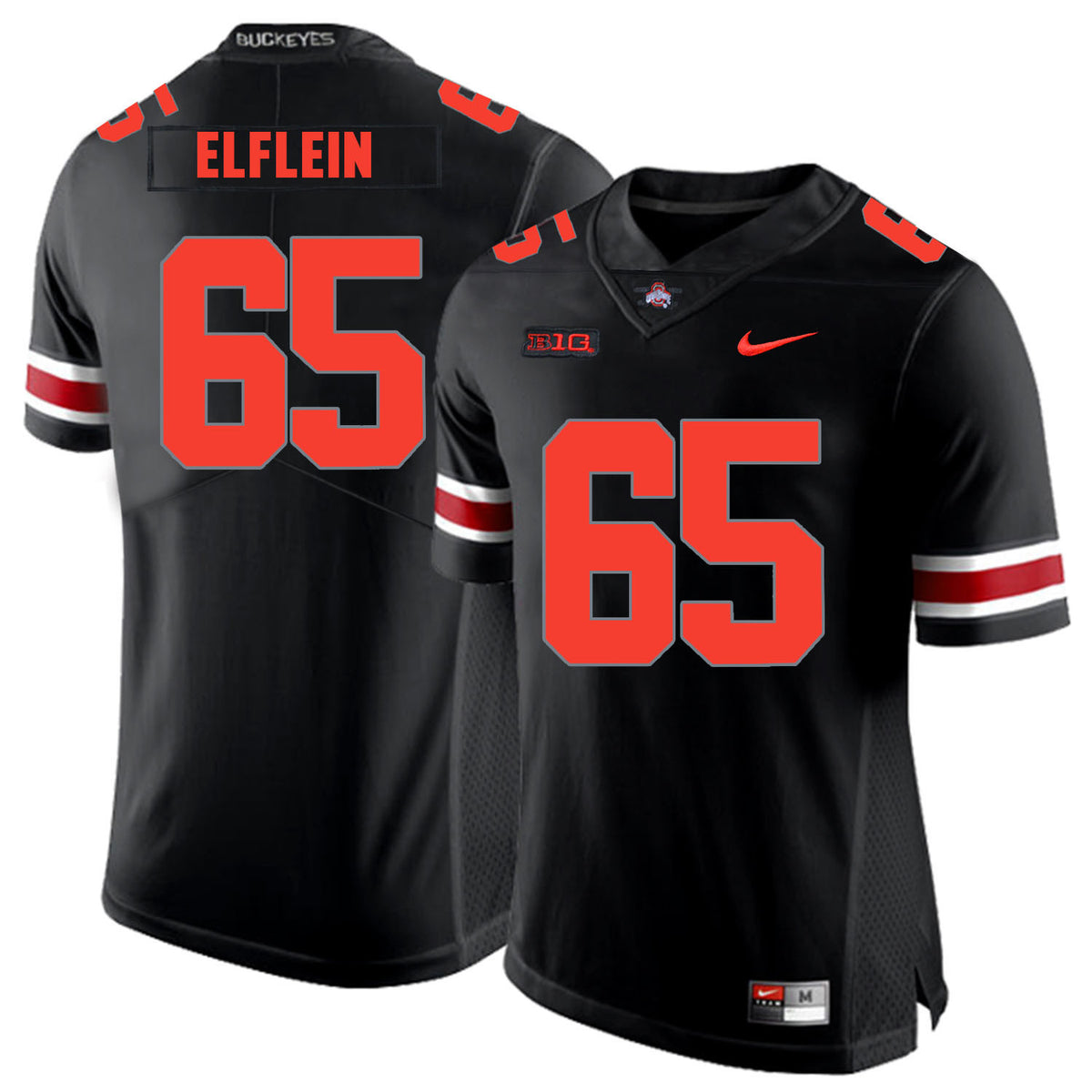 Pat Elflein Ohio State Buckeyes black Shadow jersey