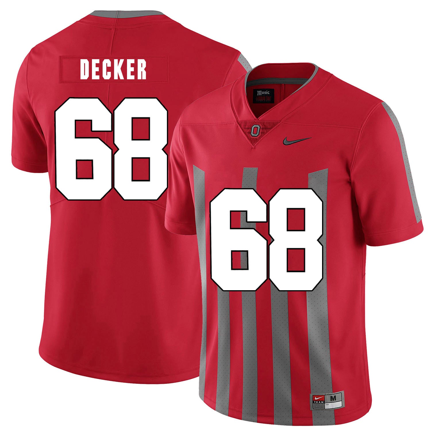 Taylor Decker Ohio State Buckeyes red Elite jersey