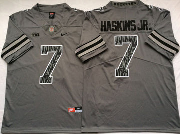 Dwayne Haskins Jr Ohio State Buckeyes gray Shadow jersey