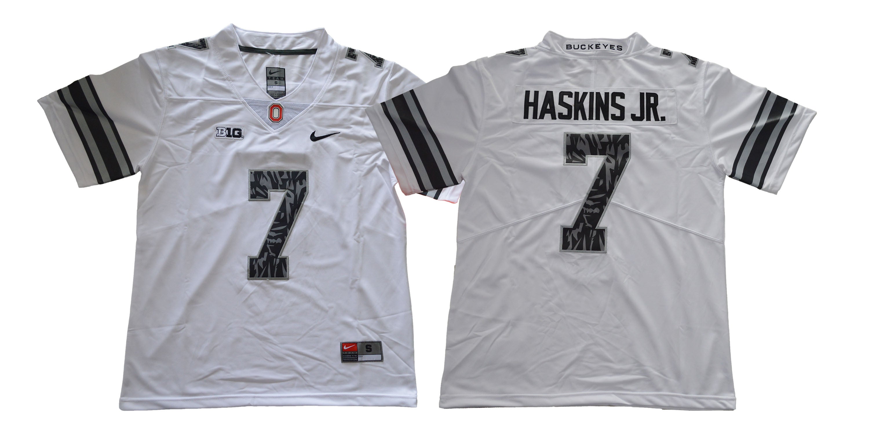 Dwayne Haskins Jr Ohio State Buckeyes white Shadow jersey