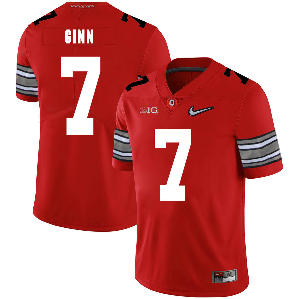Ted Ginn Jr Ohio State Buckeyes red jersey