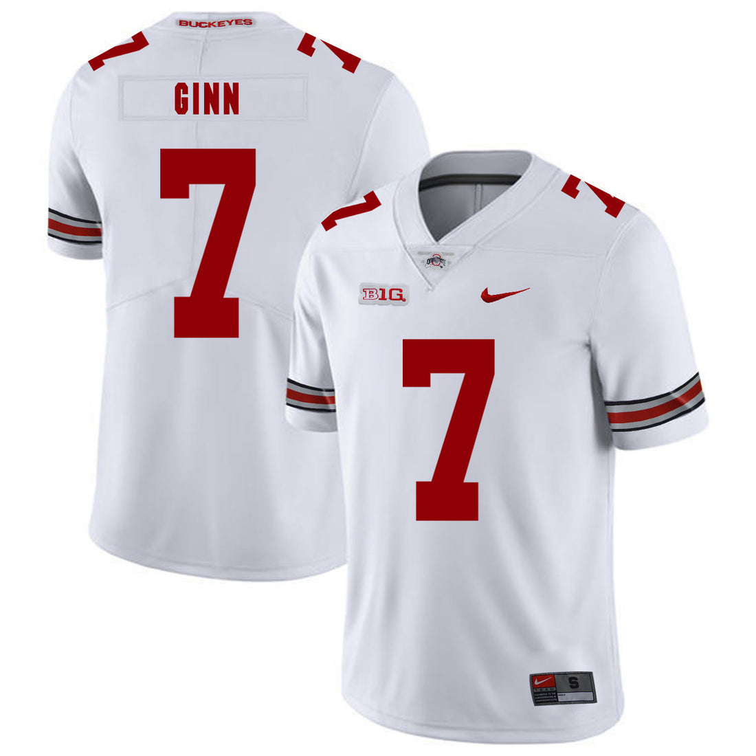 Ted Ginn Jr Ohio State Buckeyes white jersey