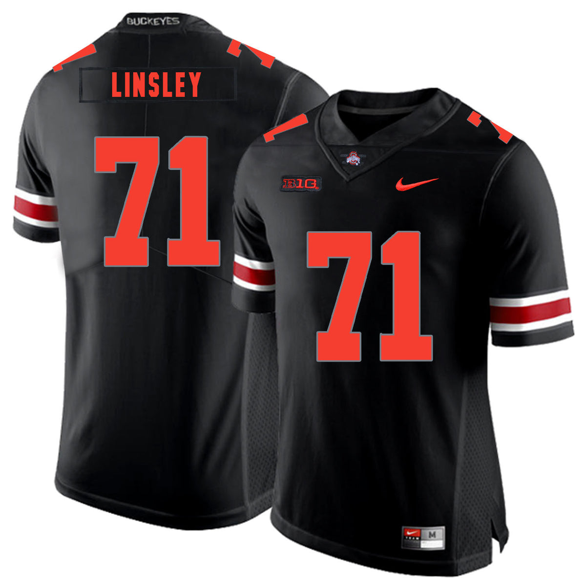 Corey Linsley Ohio State Buckeyes black Shadow jersey