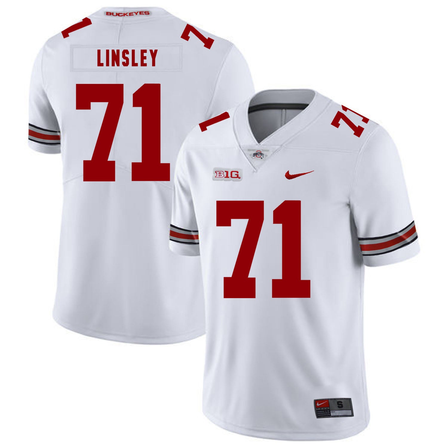 Corey Linsley Ohio State Buckeyes white jersey