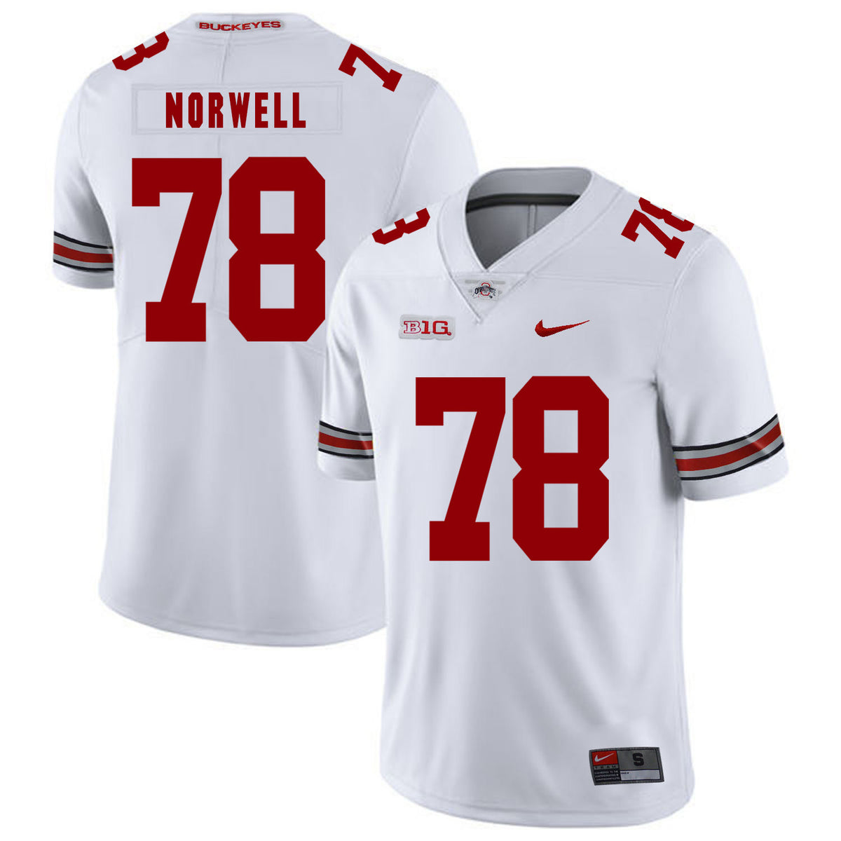 Andrew Norwell Ohio State Buckeyes white jersey