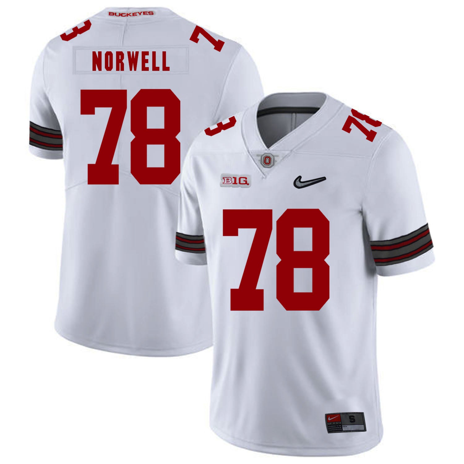 Andrew Norwell Ohio State Buckeyes white jersey