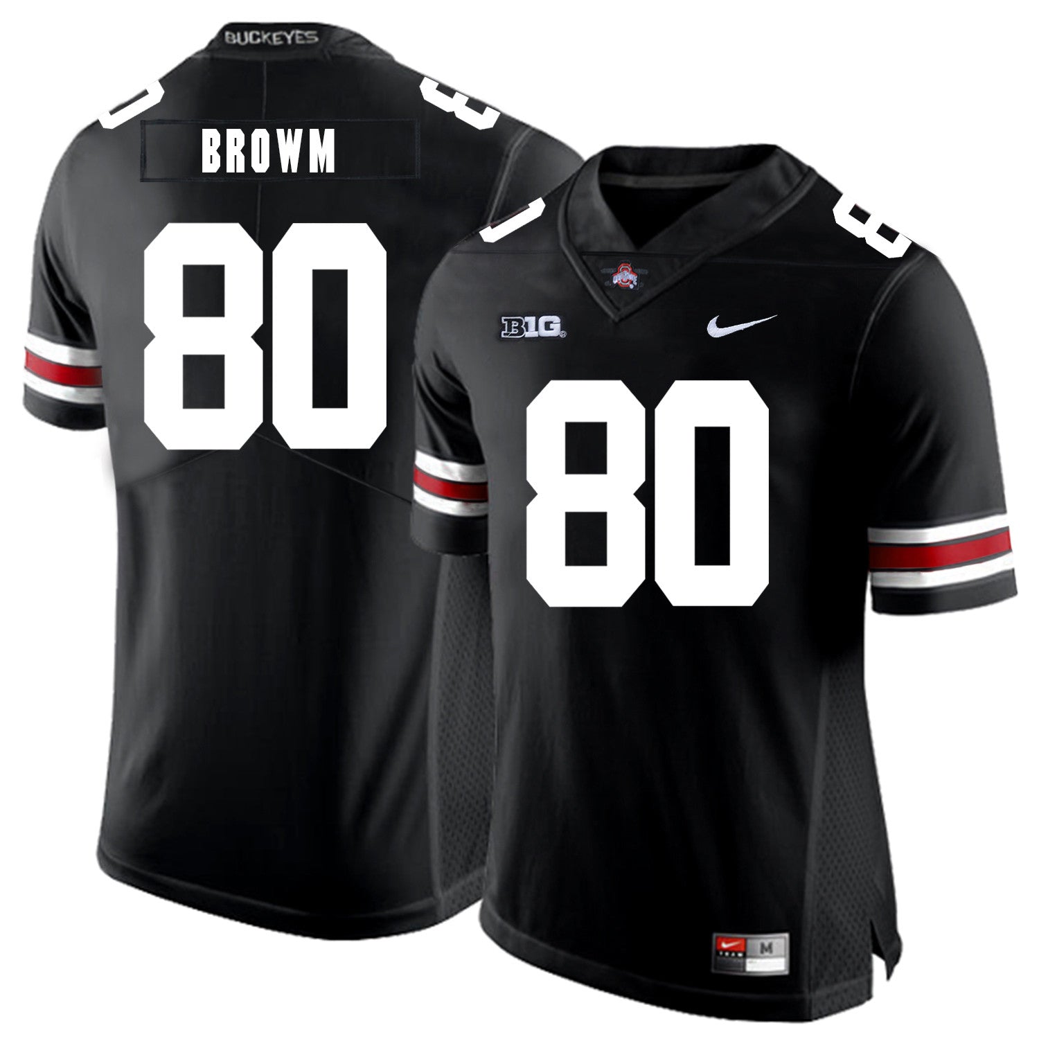 Noah Brown Ohio State Buckeyes black jersey