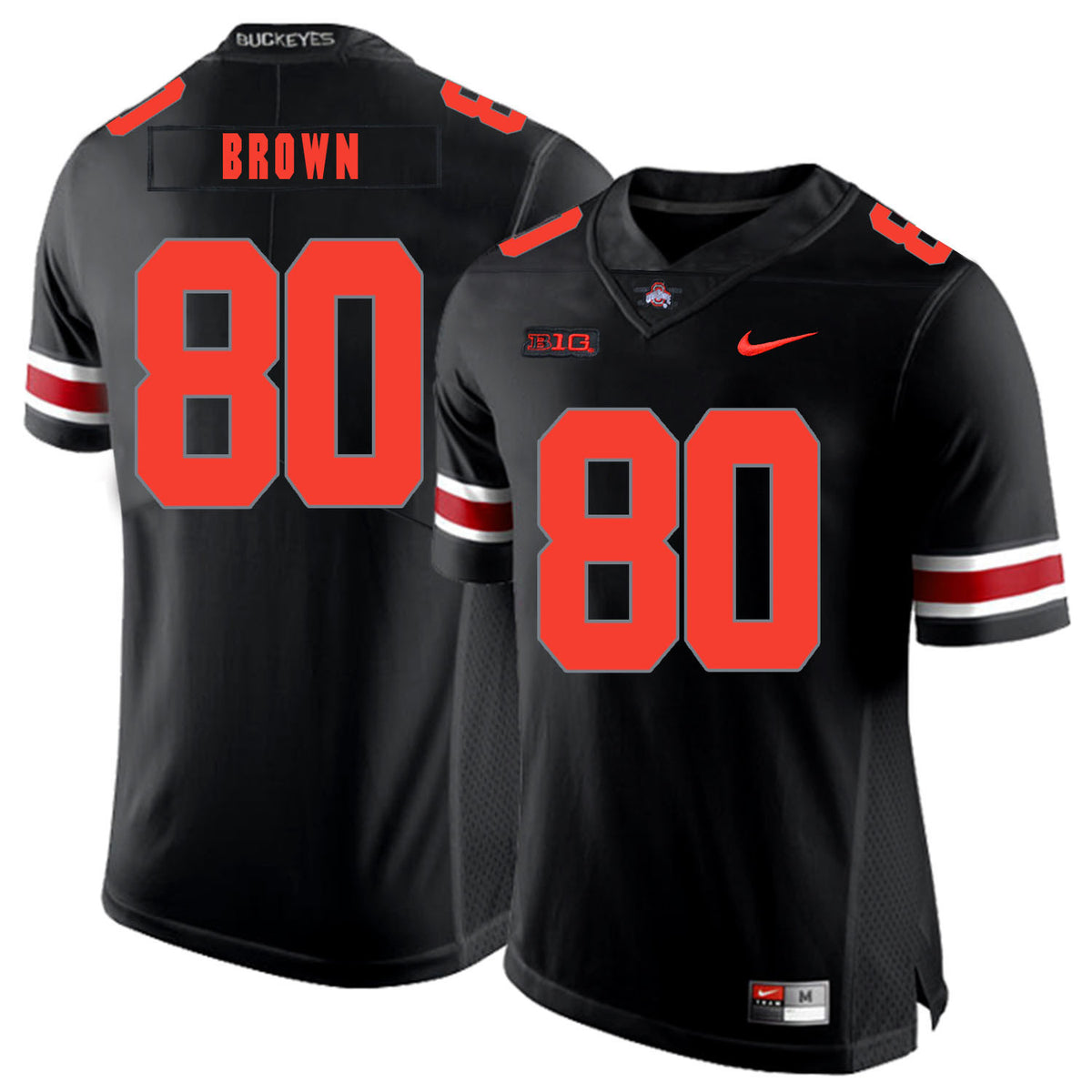 Noah Brown Ohio State Buckeyes black Shadow jersey