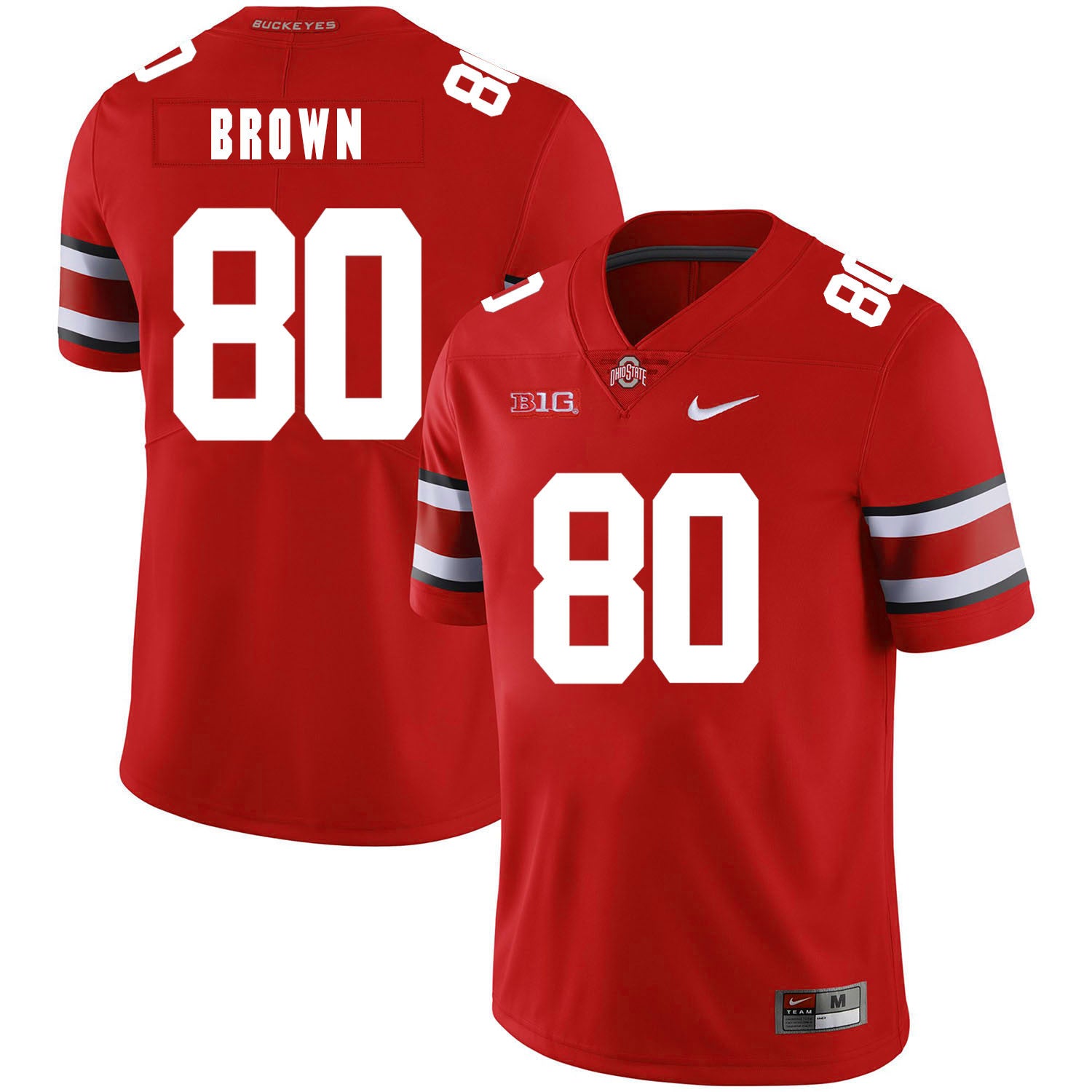 Noah Brown Ohio State Buckeyes red jersey