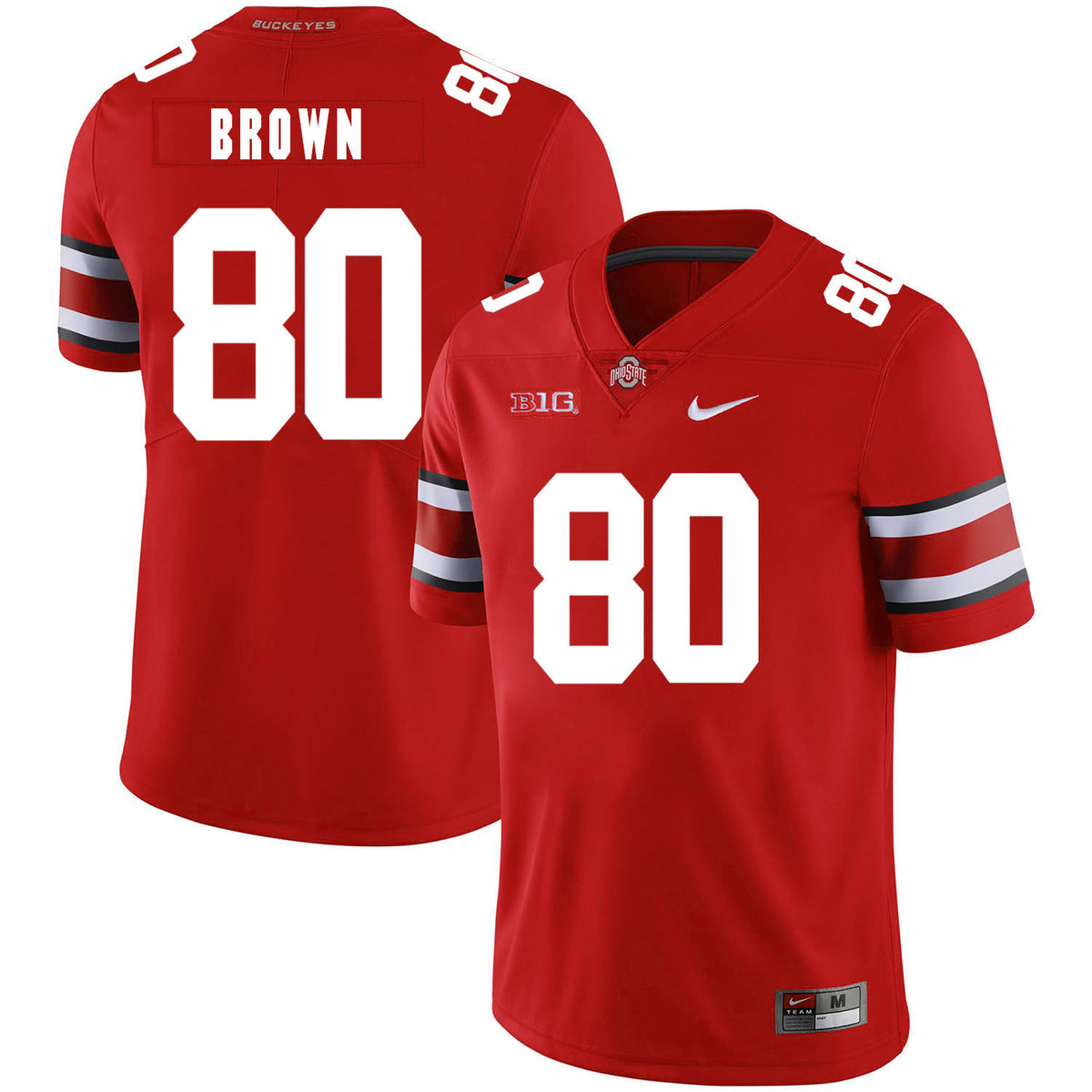 Noah Brown Ohio State Buckeyes red jersey