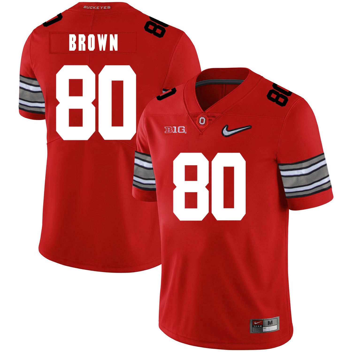 Noah Brown Ohio State Buckeyes red jersey