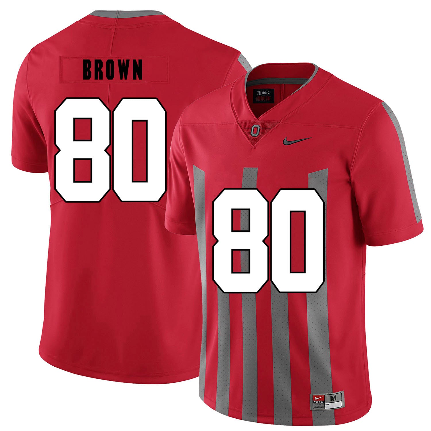 Noah Brown Ohio State Buckeyes red Elite jersey