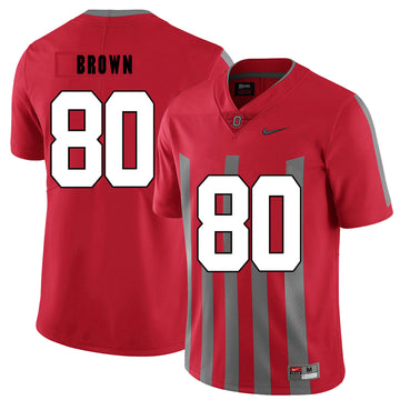 Noah Brown Ohio State Buckeyes red Elite jersey