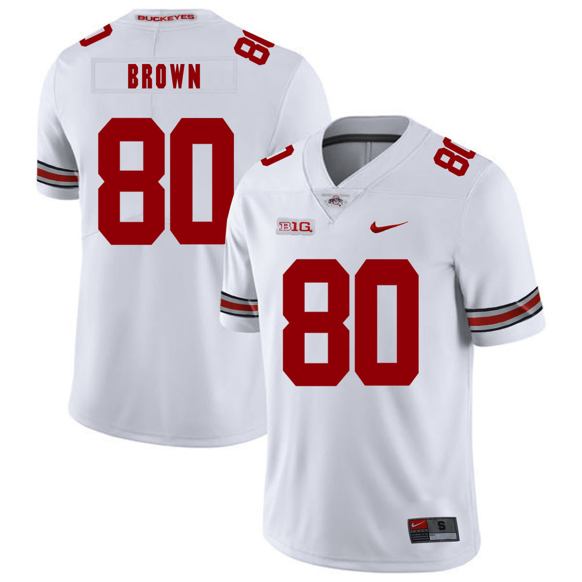 Noah Brown Ohio State Buckeyes white jersey