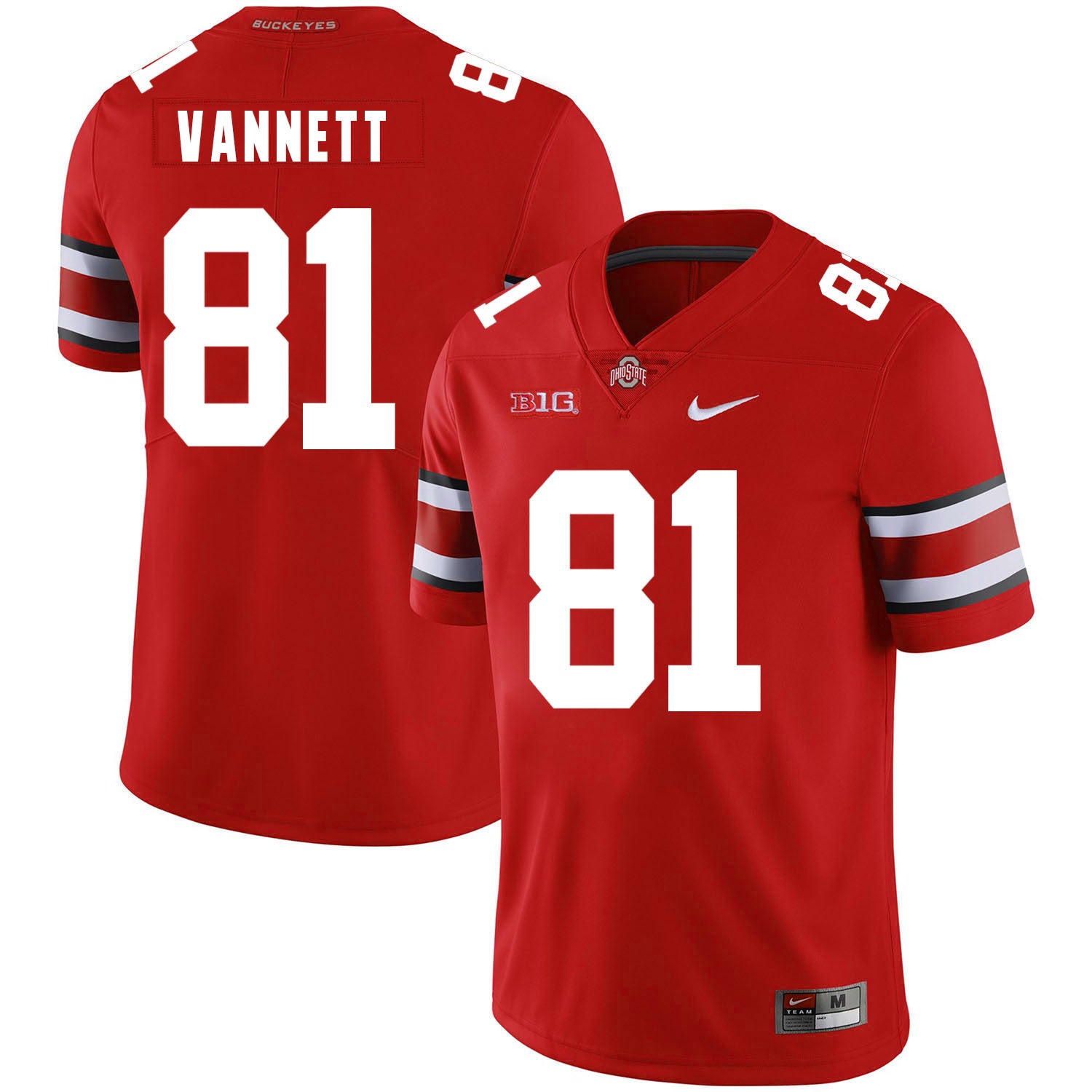 Nick Vannett Ohio State Buckeyes red jersey