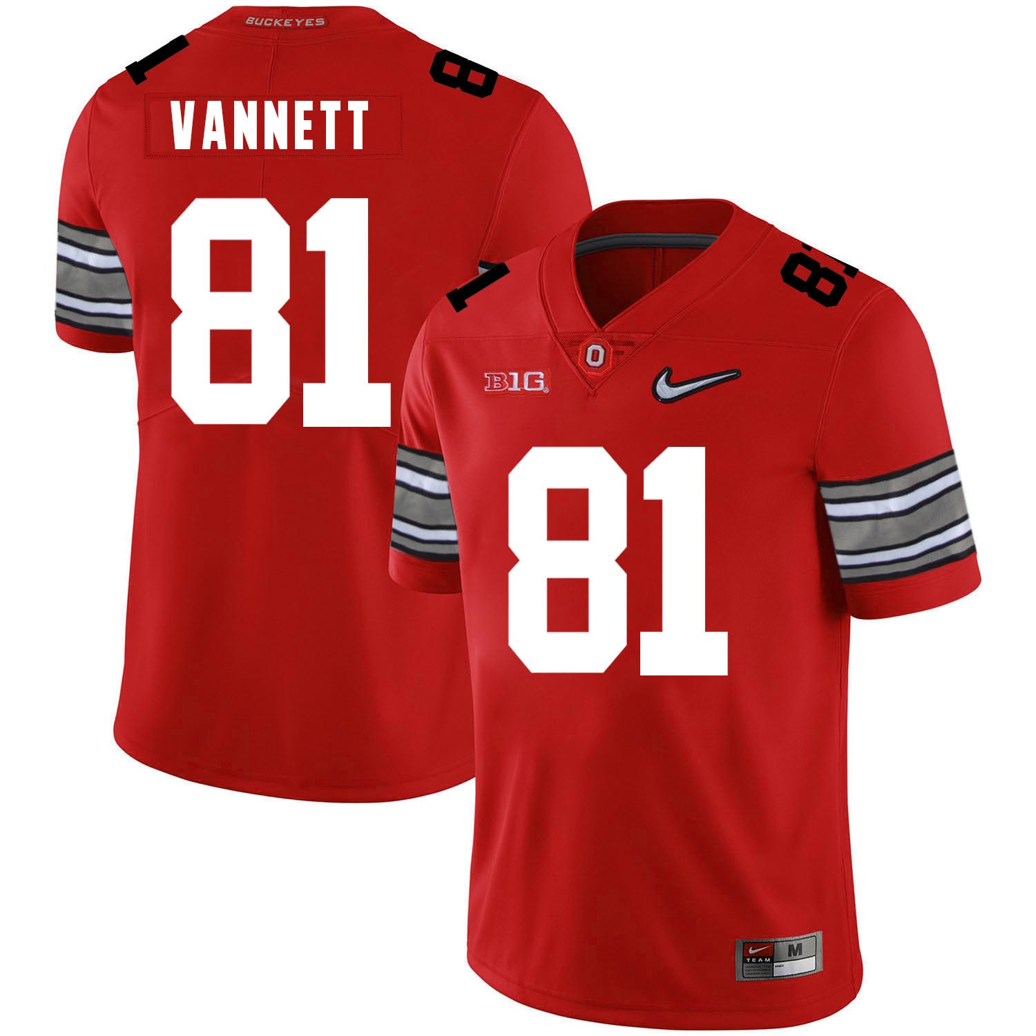 Nick Vannett Ohio State Buckeyes red jersey