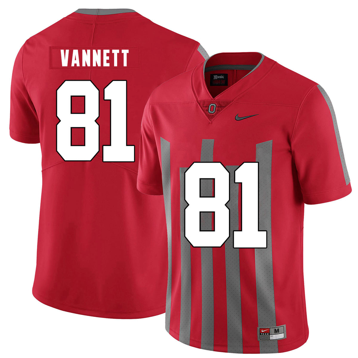 Nick Vannett Ohio State Buckeyes red Elite jersey