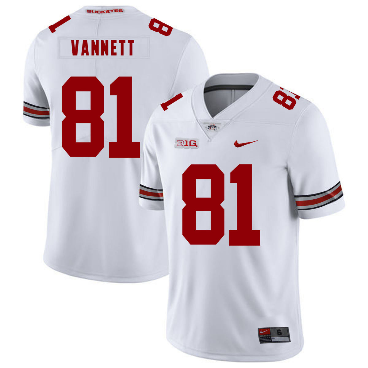 Nick Vannett Ohio State Buckeyes white jersey