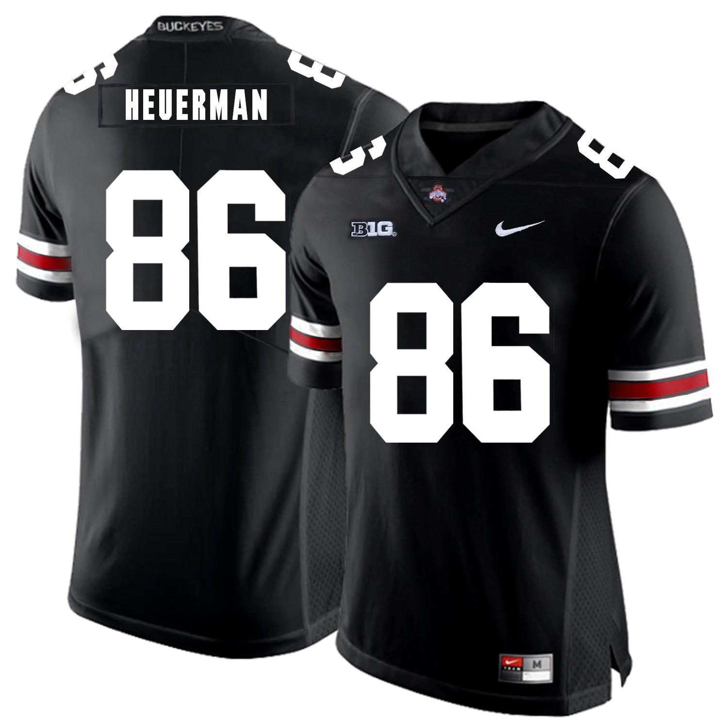 Jeff Heuerman Ohio State Buckeyes black jersey