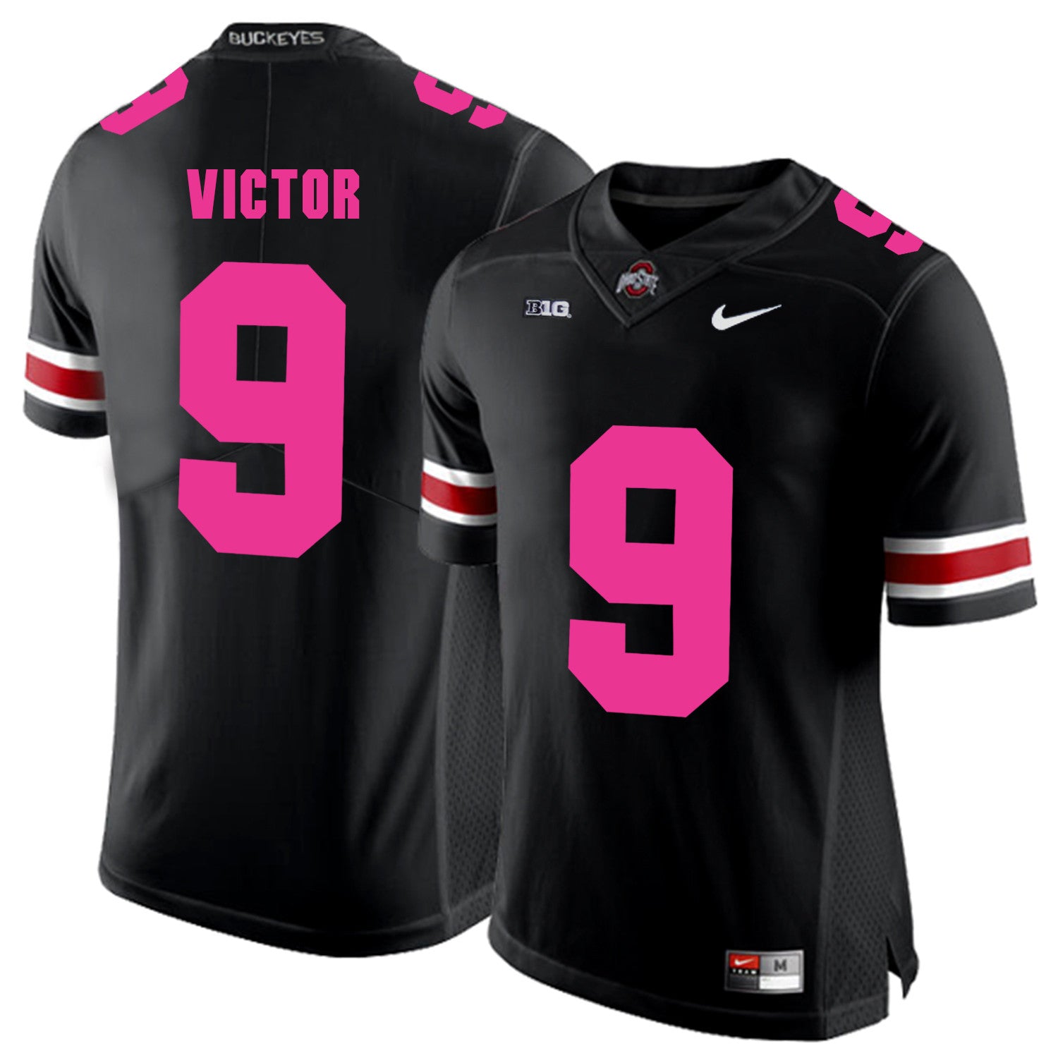 Binjimen Victor Ohio State Buckeyes black jersey