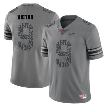Binjimen Victor Ohio State Buckeyes gray Shadow jersey