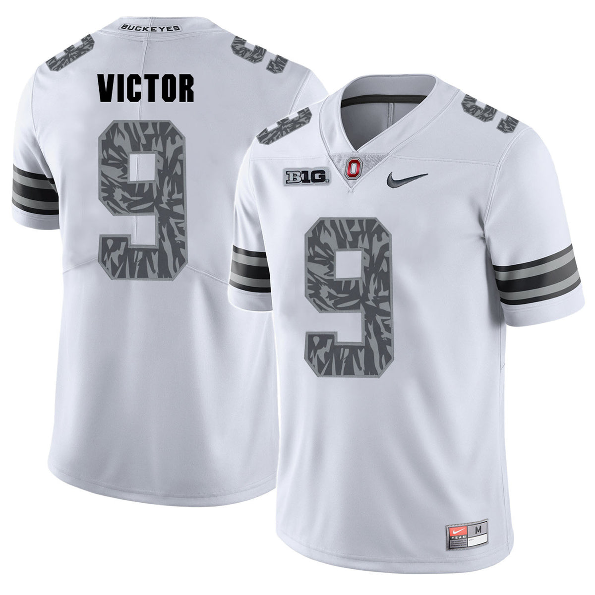 Binjimen Victor Ohio State Buckeyes white Shadow jersey