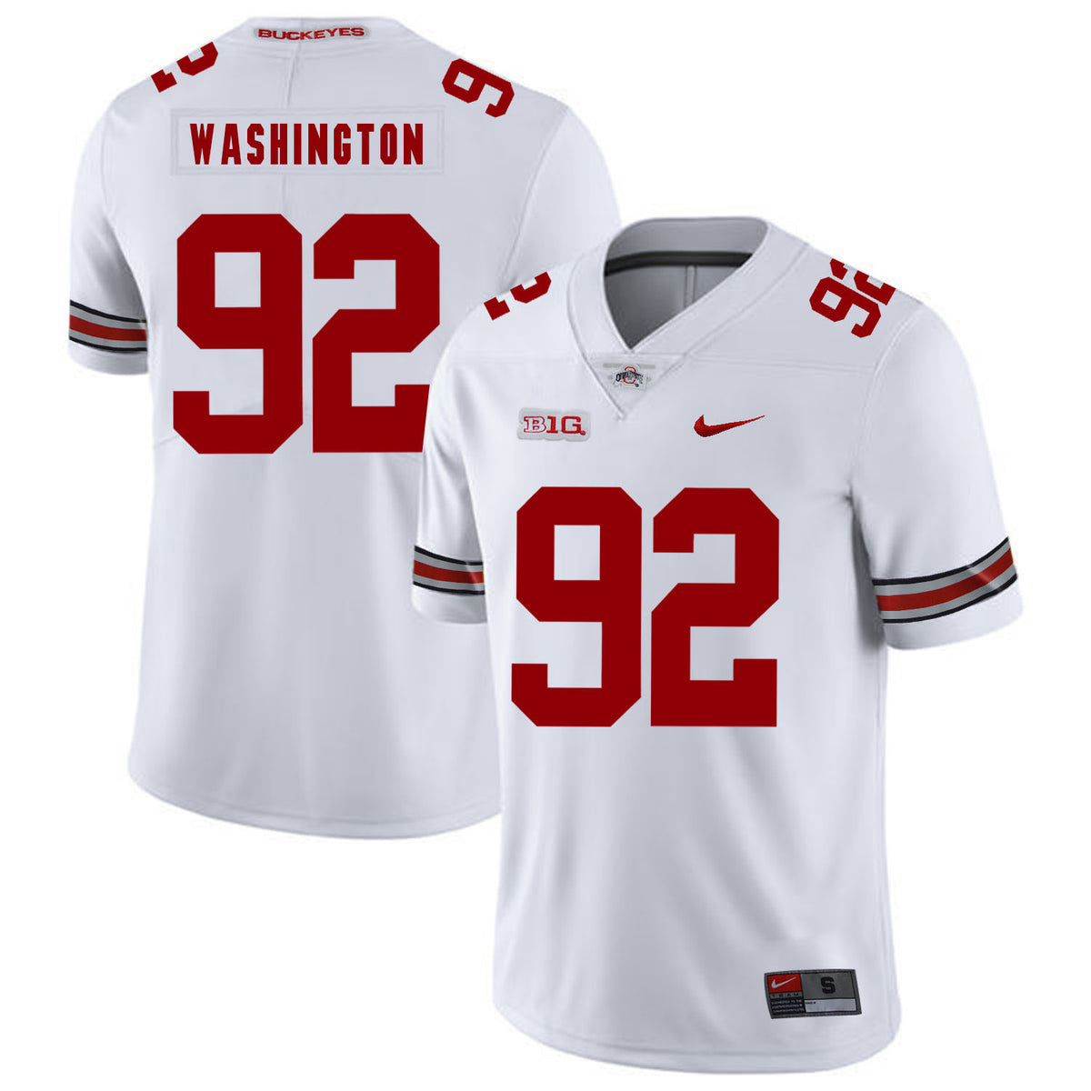 Adolphus Washington Ohio State Buckeyes white jersey