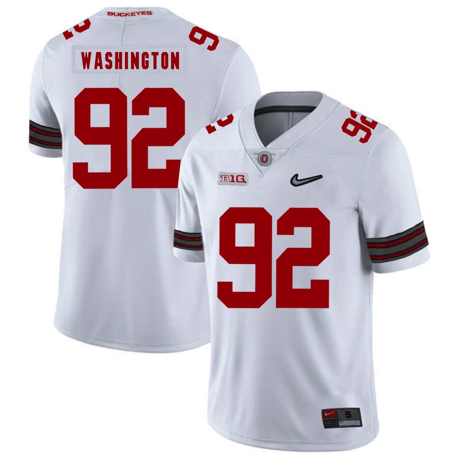Adolphus Washington Ohio State Buckeyes white jersey
