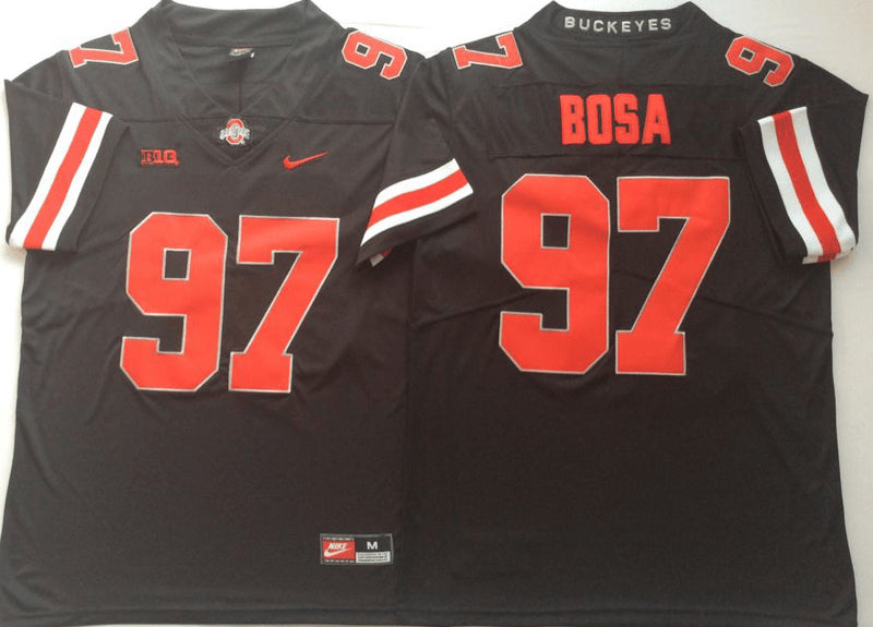 Joey Bosa Ohio State Buckeyes black Shadow jersey