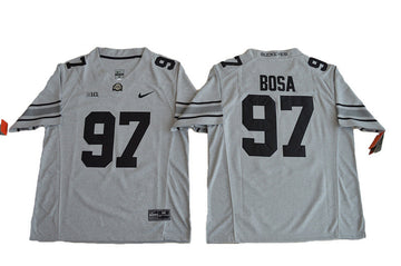 Joey Bosa Ohio State Buckeyes gray jersey