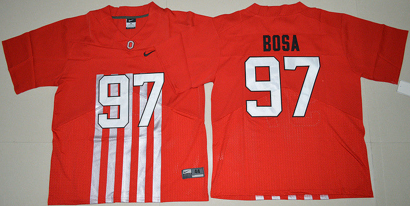 Joey Bosa Ohio State Buckeyes red Throwback jersey