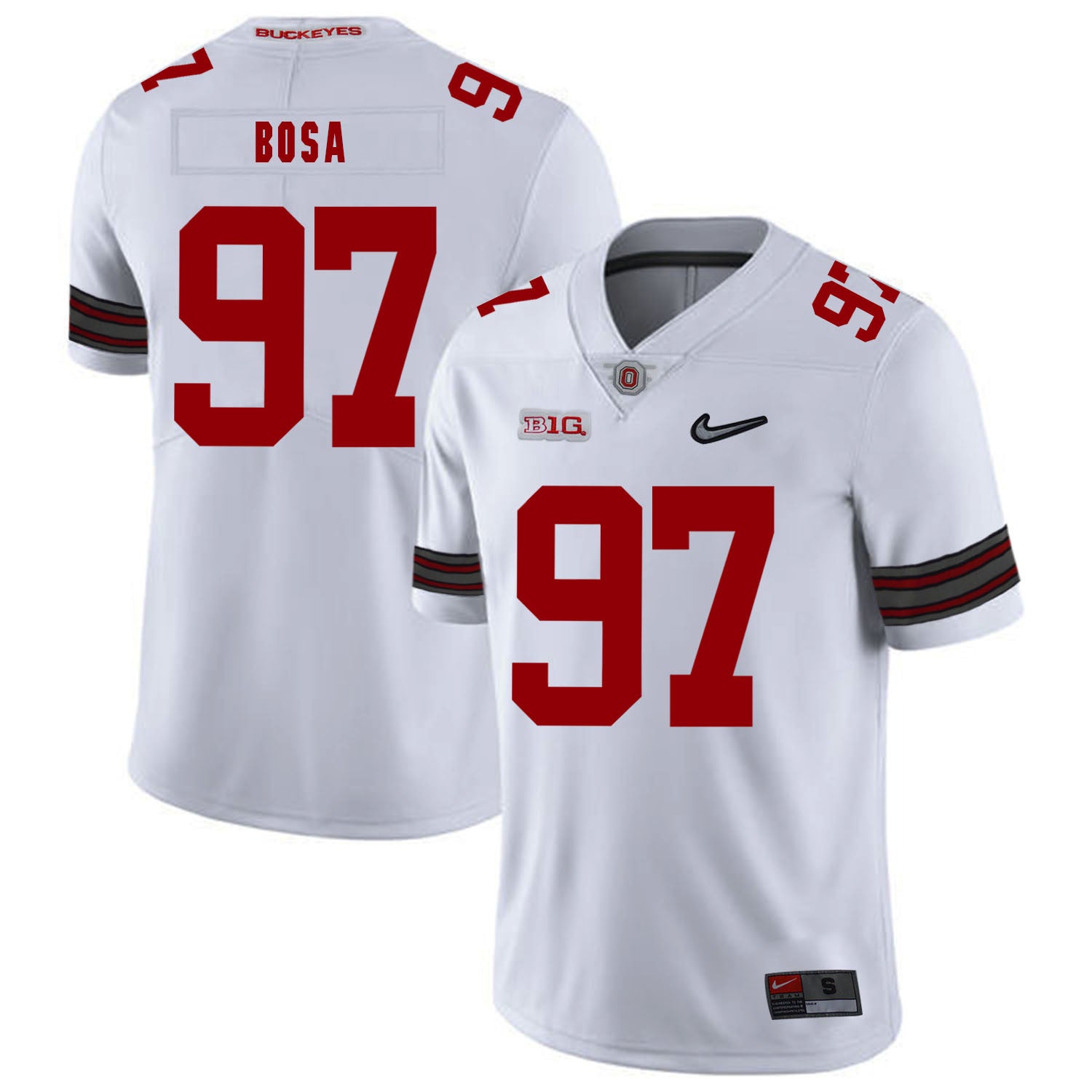 Joey Bosa Ohio State Buckeyes white jersey