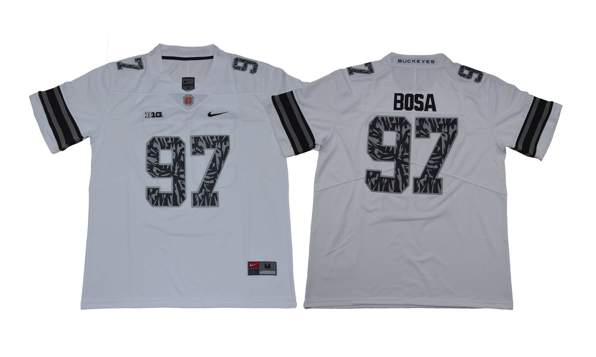 Nick Bosa Ohio State Buckeyes white jersey