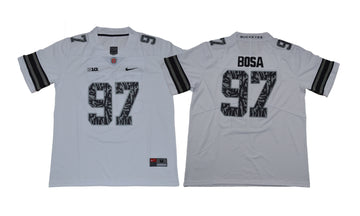 Nick Bosa Ohio State Buckeyes white jersey