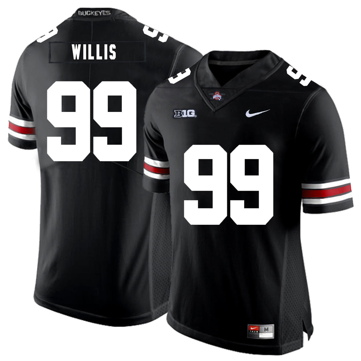 Bill Willis Ohio State Buckeyes black jersey