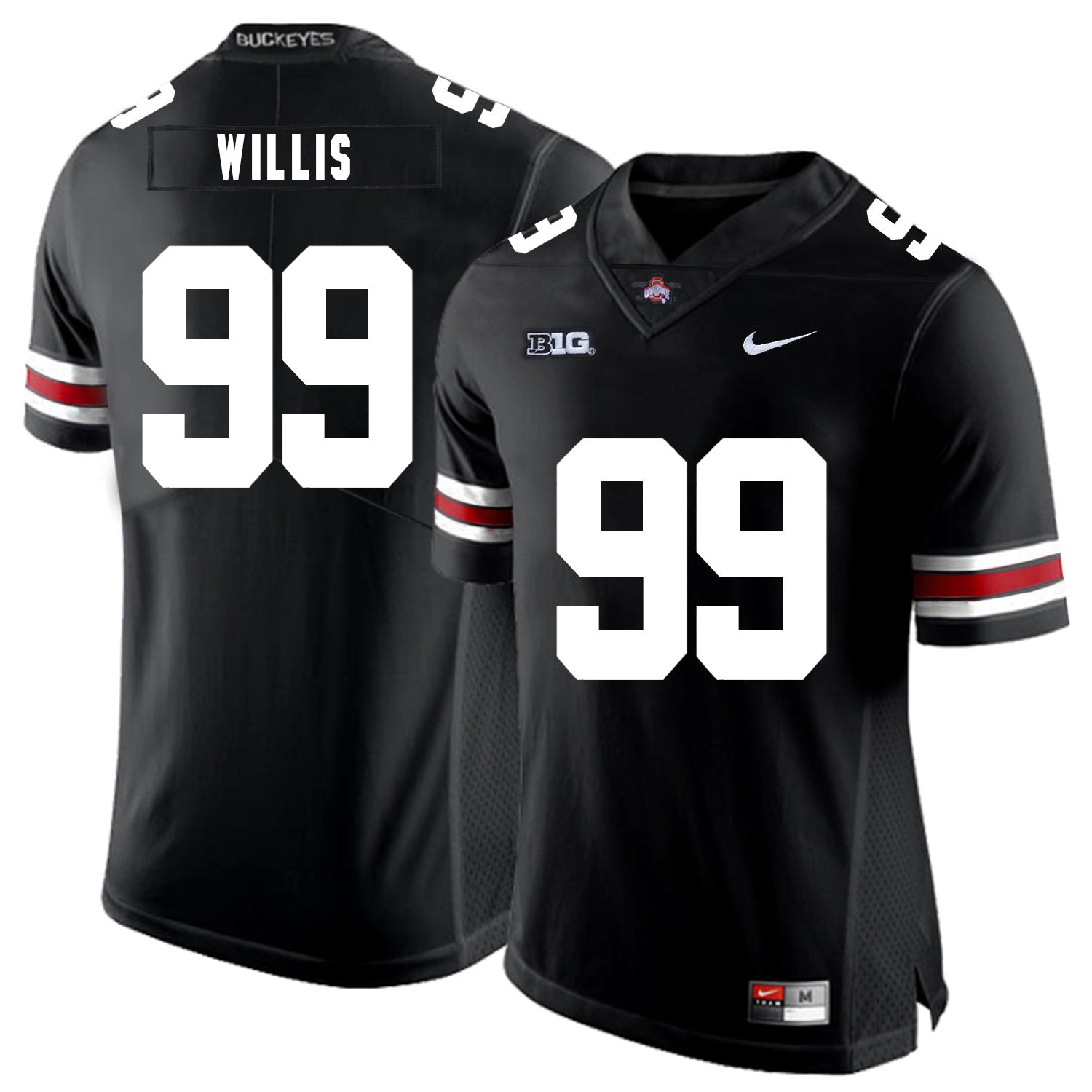 Bill Willis Ohio State Buckeyes black jersey