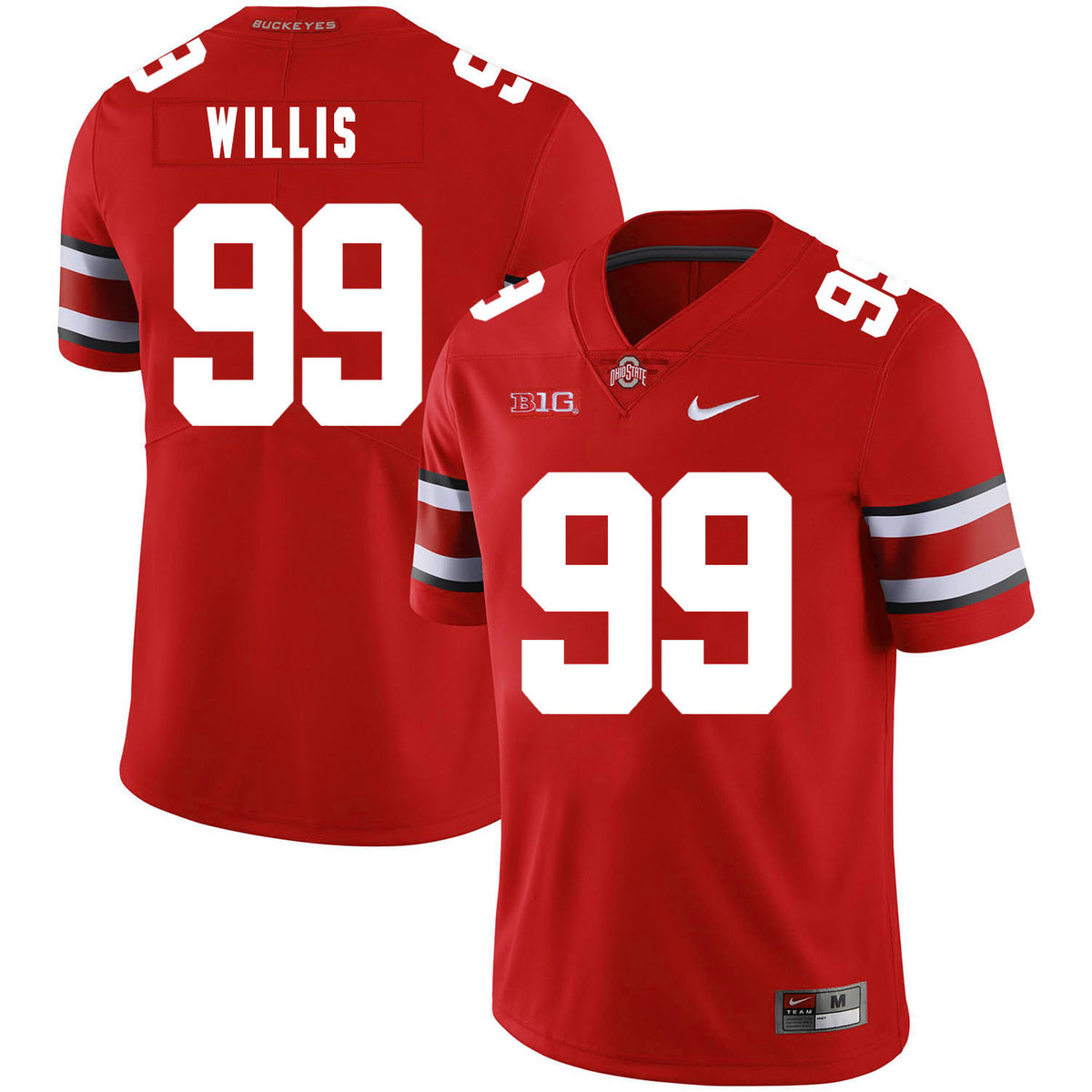 Bill Willis Ohio State Buckeyes red jersey