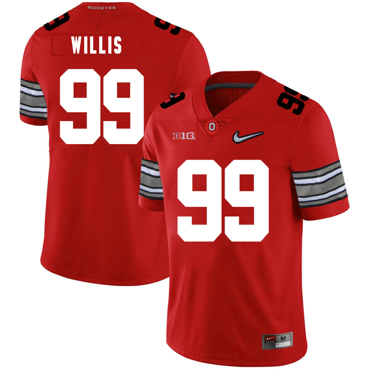 Bill Willis Ohio State Buckeyes red jersey